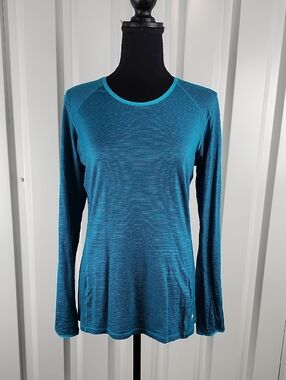 Smartwool Women's Classic Long Sleeve Merino Base Layer Teal Blue Size Medium